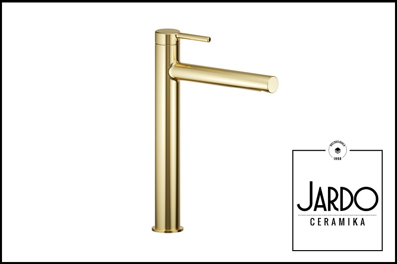 Bateria Umywalkowa PI Złoty Połysk Wysoka