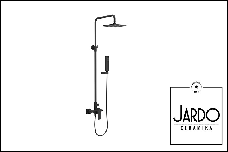Zestaw Prysznicowy Keria Rain Czarna