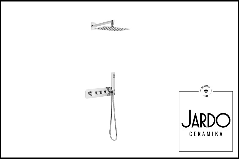 Zestaw Prysznicowo-Wannowy Krotos Podtynkowy 3-wyjścia