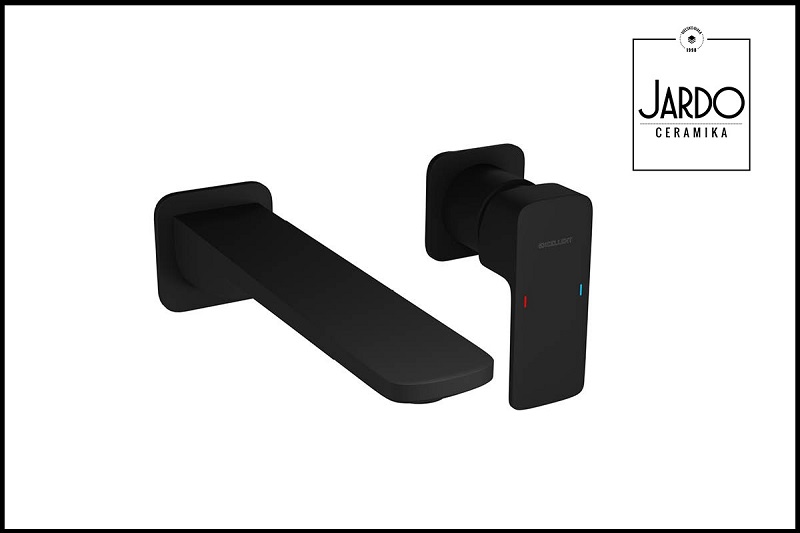 Bateria Umywalkowa Podtynkowa Keria Czarny Mat